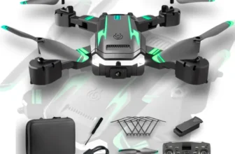 Drone Profissional S6 Azul com Câmera 4k