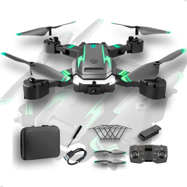 Drone Profissional S6 Azul com Câmera 4k